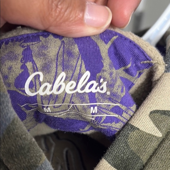 Cabela's Camouflage Hoodie with Purple Accent - Picture 2 of 7